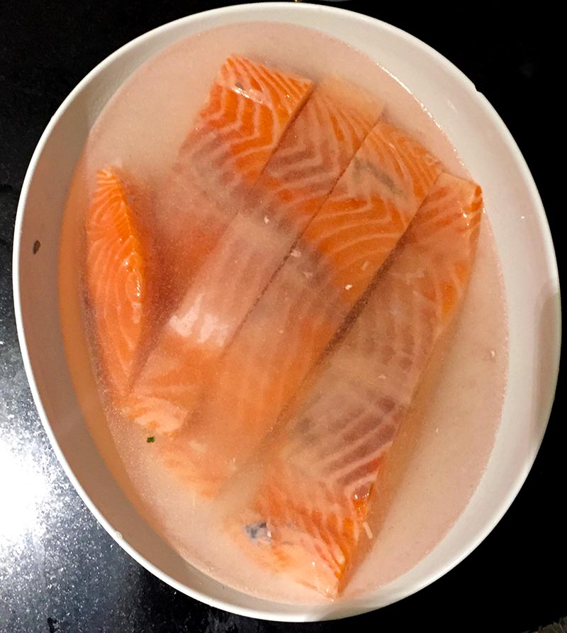 salmone sous vide marinatura