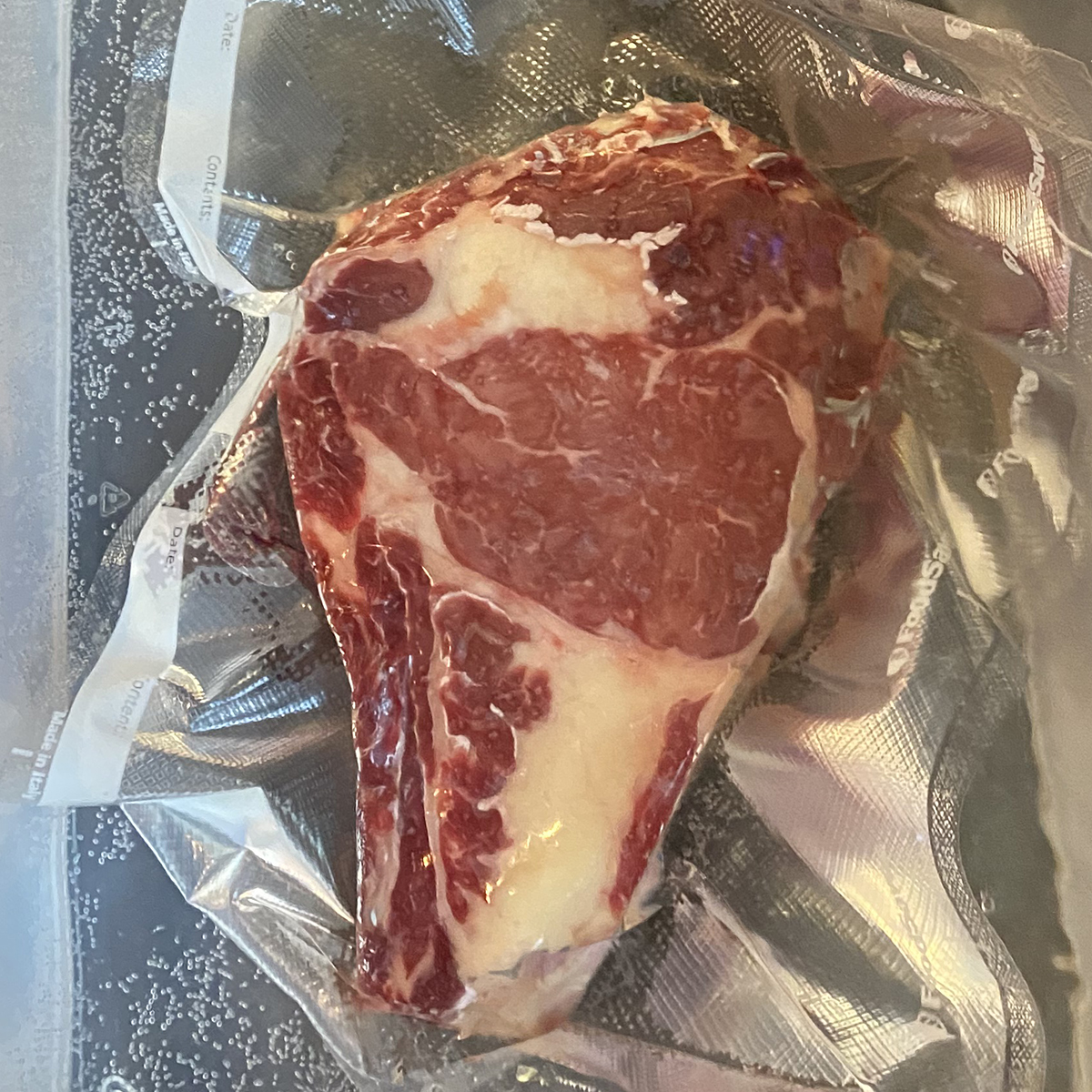  costata angus sous vide immersione